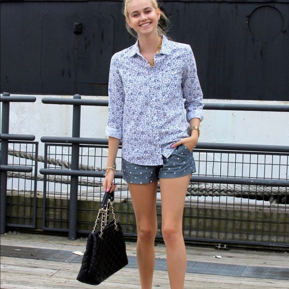 ORVIS Hearts Print Button Down Shirt -100% Cotton - Picture 6 of 16